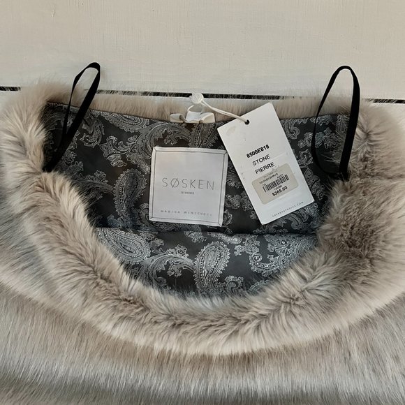 Bridal Shrug Stole Fall Winter Holiday Party Black Tie Wedding Sosken NEW $365 - Picture 5 of 16